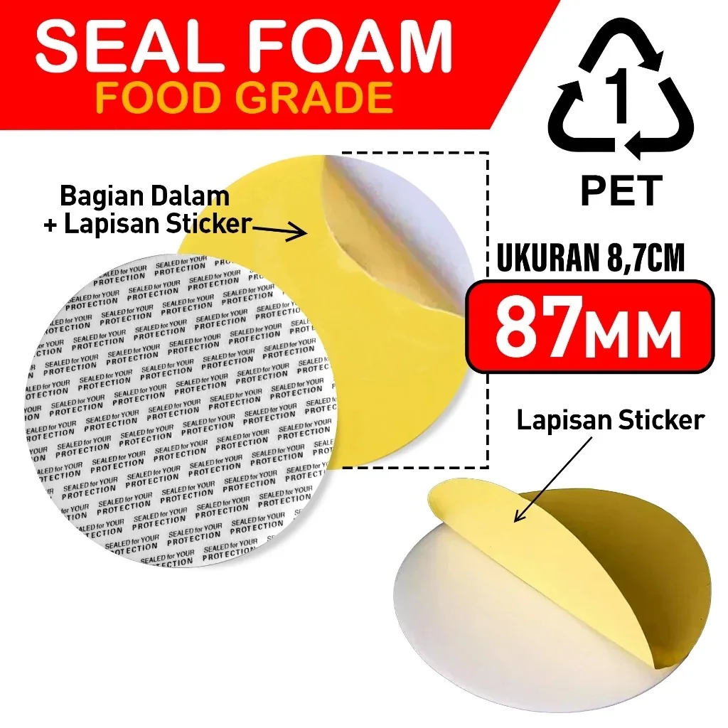 Seal PET 87mm Stiker